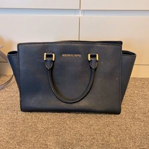 Navy Michael Kors purse